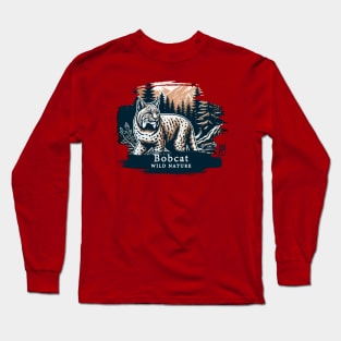 Bobcat - WILD NATURE - BOBCAT -8 Long Sleeve T-Shirt